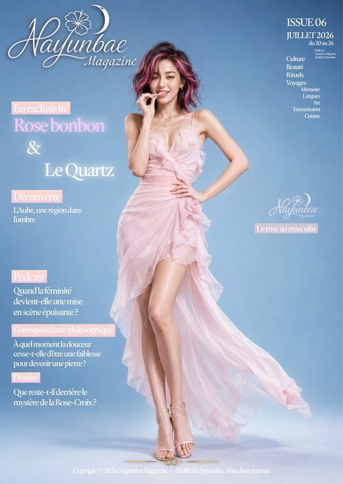 Couverture du numéro 06 de Nayunbae Magazine : Rose bonbon et le quartz